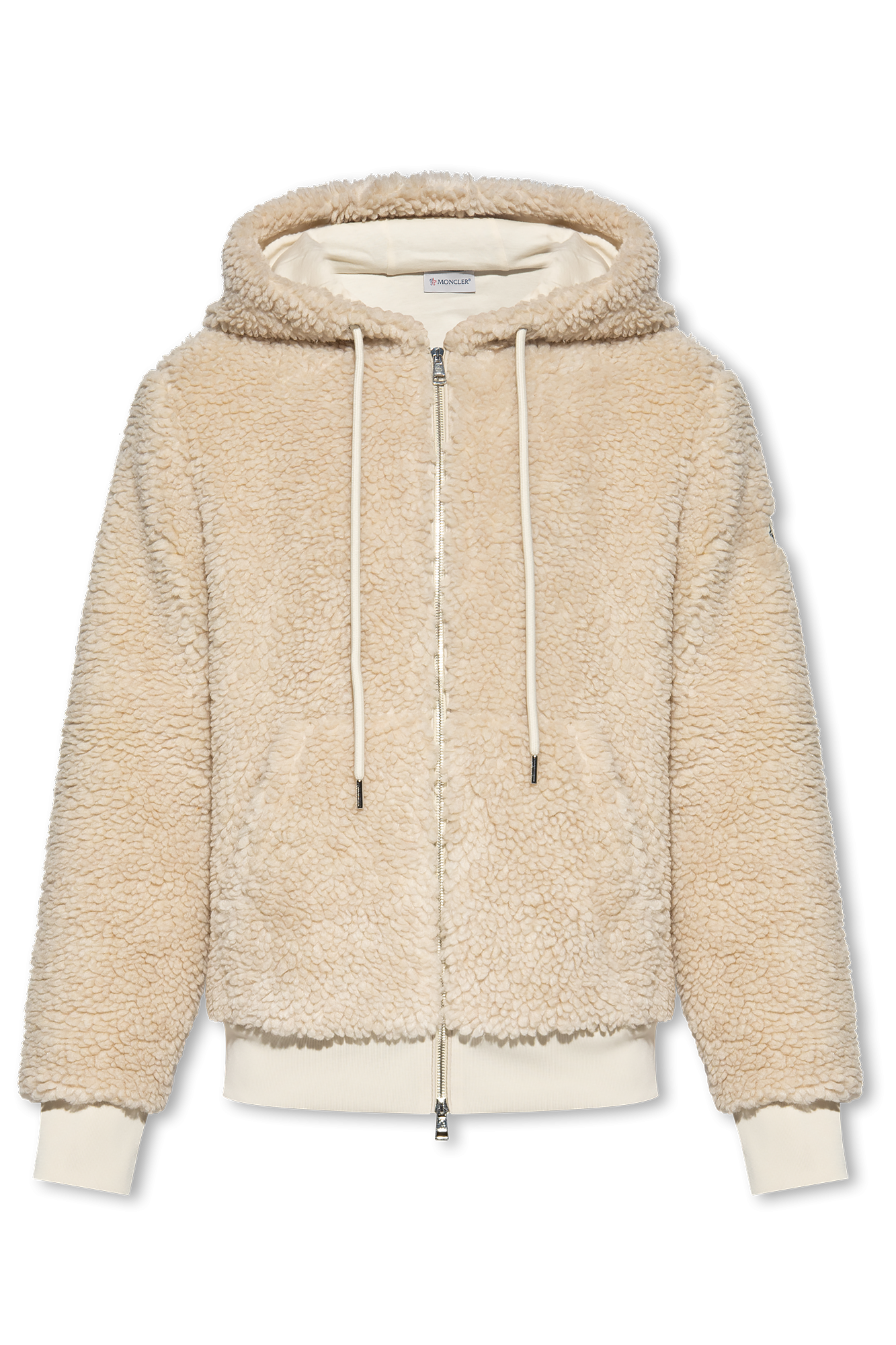 Faux fur clearance hoodie with zip